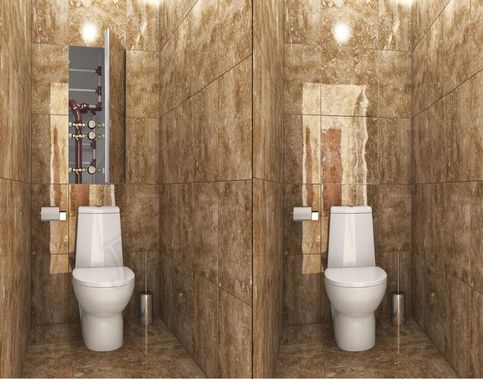 Люк-дверь под плитку Техно 2 створки Люк-дверь под плитку Техно 2 створки