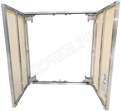 Люк под плитку Нажимной Мега Алюм 2.0, 2 створки 1800*1950 Люк под плитку Нажимной Мега Алюм 2.0, 2 створки 1800*1950