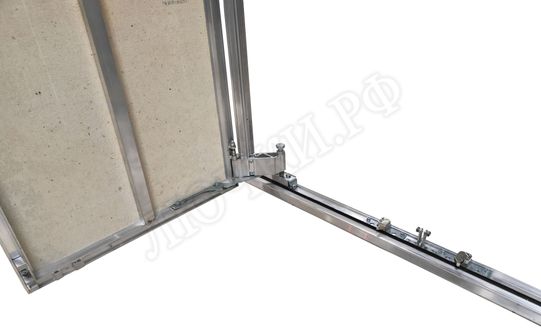 Люк под плитку Нажимной Мега Алюм 2.0, 2 створки 1800*1950 Люк под плитку Нажимной Мега Алюм 2.0, 2 створки 1800*1950