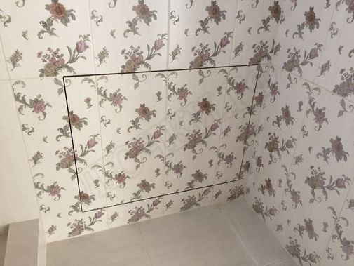 Люк под плитку Нажимной Железяка 800*600 Люк под плитку Нажимной Железяка 800*600