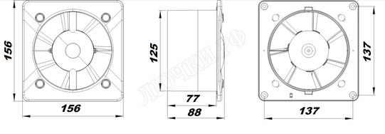 Вытяжной вентилятор Awenta System+, Turbo, 125, KWT125 Вытяжной вентилятор Awenta System+, Turbo, 125, KWT125