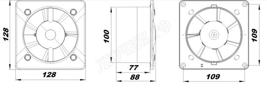Вытяжной вентилятор Awenta System+, Turbo, 100, KWT100W Вытяжной вентилятор Awenta System+, Turbo, 100, KWT100W