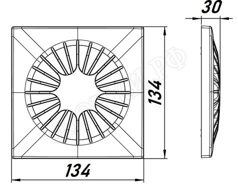 Вытяжной вентилятор Awenta System+, Turbo, 100, KWT100T, POBI100, Белый, пластик Вытяжной вентилятор Awenta System+, Turbo, 100, KWT100T, POBI100, Белый, пластик